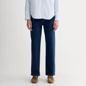 Everlane The Way-High Organic Cotton Jean in Vintage Indigo Size 24
